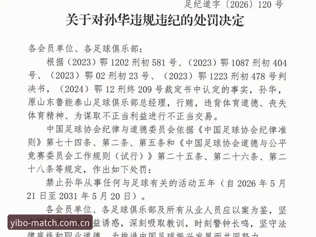 yibo体育手机APP手机版 足协第三批禁足名单深度分析:65人受罚背后的行业生态警示